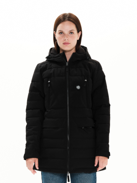 EMERSON WOMEN'S HOODED LONG PUFFER JACKET