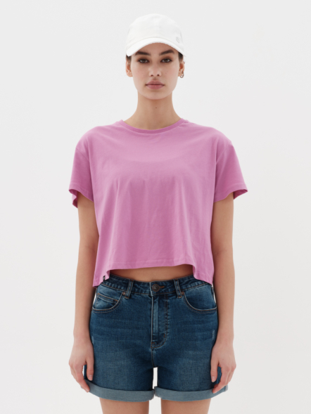EMERSON SOLID WOMEN’S CROP T-SHIRT