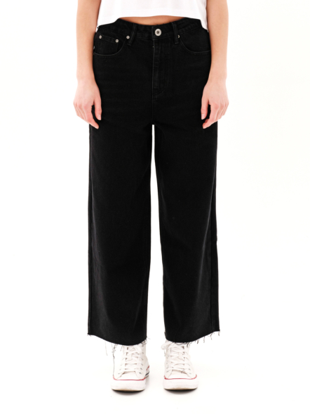 EMERSON WOMEN’S FRAYED DENIM PANTS