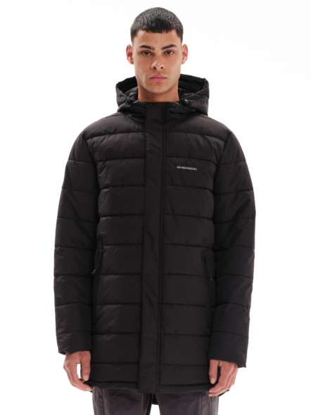 EMERSON MEN’S LONG PUFFER JACKET WITH HOOD