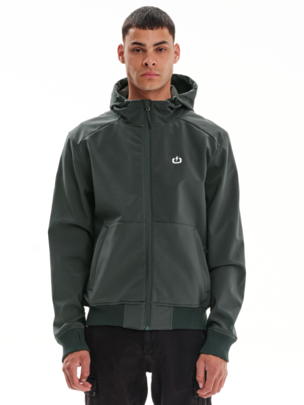 EMERSON MEN’S HOODED BONDED BOMBER JACKET