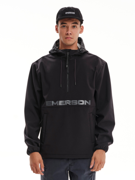 EMERSON MEN’S HOODED BONDED PULLOVER JACKET