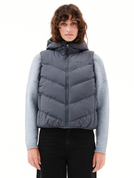 EMERSON WOMEN’S HOODED PUFFER VEST JACKET