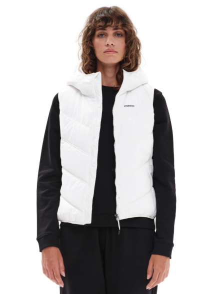 EMERSON WOMEN’S HOODED PUFFER VEST JACKET