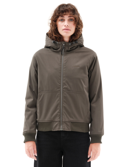 EMERSON WOMEN’S BOMBER JACKET WITH SHERPA LINING