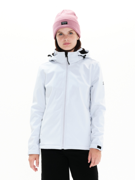 EMERSON WOMEN'S BONDED JACKET WITH DETATCHBLE HOOD