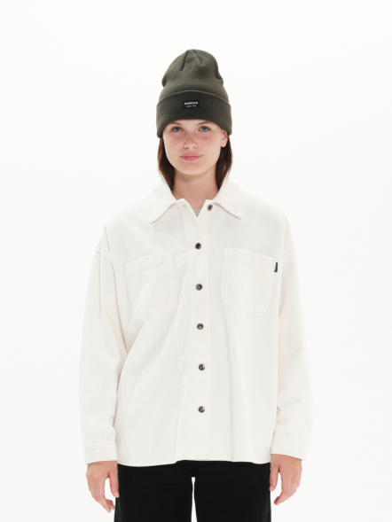 EMERSON WOMEN'S CORDUROY BUTTON DOWN OVERSHIRT