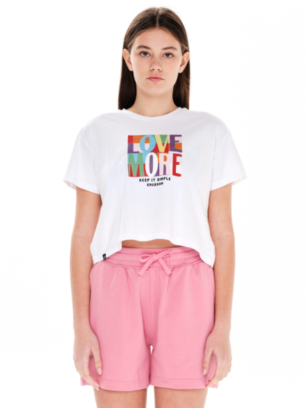 EMERSON "LOVE MORE" WOMEN’S SHORT SLEEVE T-SHIRT