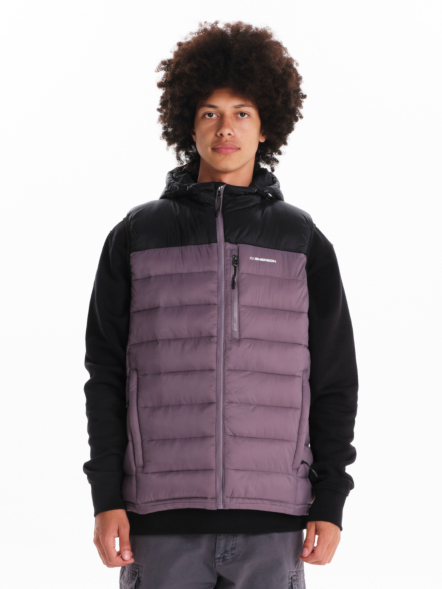 EMERSON MEN’S HOODED PUFFER VEST JACKET