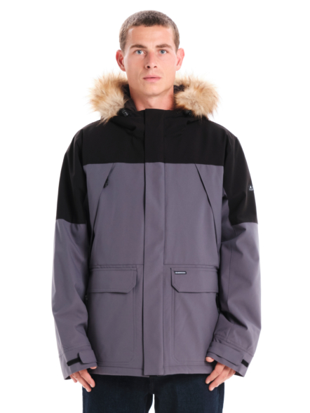 EMERSON MEN’S JACKET WITH FUR TRIMMED HOOD