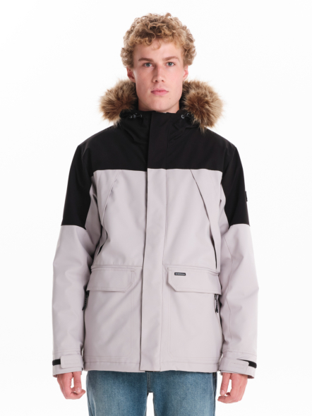 EMERSON MEN’S JACKET WITH FUR TRIMMED HOOD