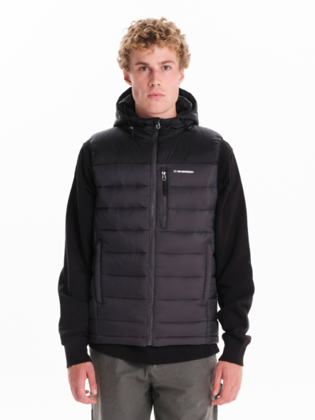 EMERSON MEN’S HOODED DOWN PUFFER VEST JACKET
