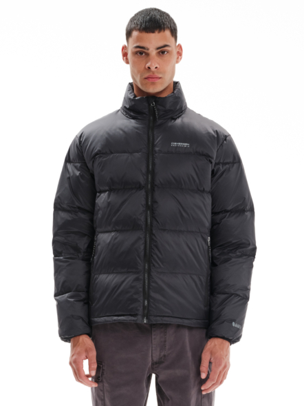 EMERSON MEN’S DOWN PUFFER JACKET WITH ROLL-IN HOOD