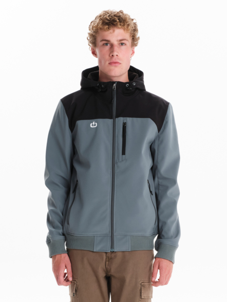 EMERSON MEN’S HOODED BONDED BOMBER JACKET