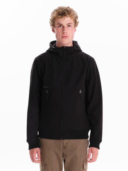 EMERSON MEN’S HOODED BONDED BOMBER JACKET