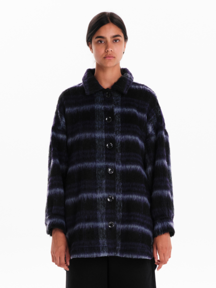 EMERSON WOMEN’S PLAID COAT