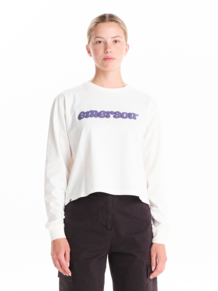 EMERSON WOMEN’S LONG SLEEVE CROP TEE
