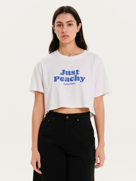 EMERSON "JUST PEACHY"  ΓΥΝΑΙΚΕΙΟ ΚΟΝΤΟΜΑΝΙΚΟ CROP TOP