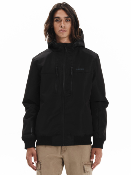 EMERSON MEN’S HOODED BOMBER JACKET