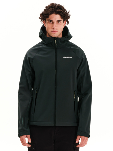 EMERSON MEN’S HOODED RAGLAN BONDED JACKET