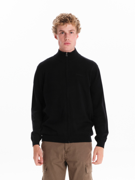 EMERSON MEN’S HIGH NECK FULL ZIP SWEATER