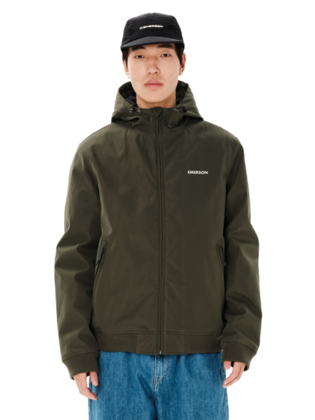 EMERSON MEN'S HOODED BOMBER JACKET
