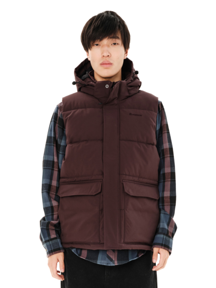 EMERSON MEN'S HOODED PUFFER VEST JACKET
