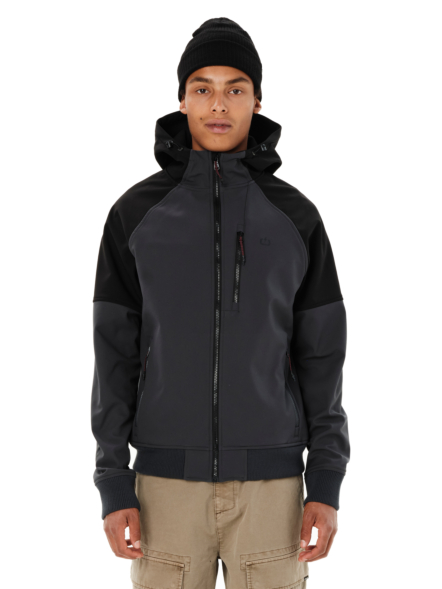 EMERSON MEN'S HOODED BONDED BOMBER JACKET
