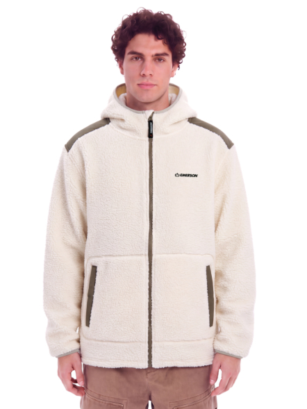 EMERSON MEN'S HIGH-PILE FULL ZIP HOODED FLEECE