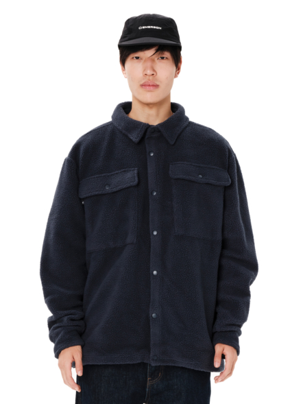 EMERSON MEN’S HIGH-PILE OVERSHIRT FLEECE