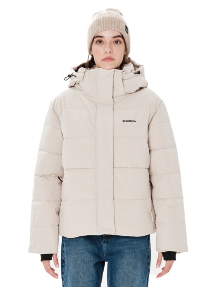 EMERSON WOMEN’S PUFFER JACKET WITH DETACHABLE HOOD
