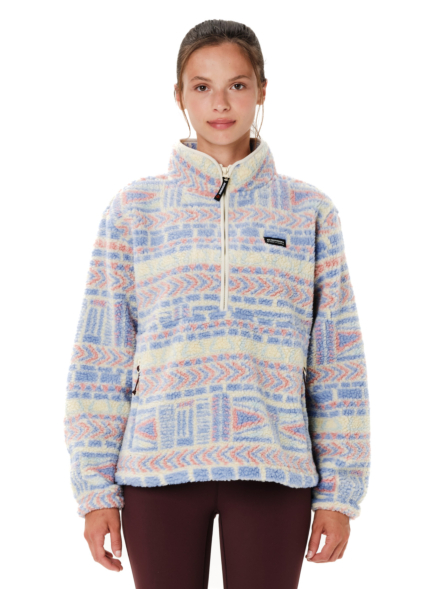 EMERSON WOMEN’S HALF ZIP SHERPA FLEECE